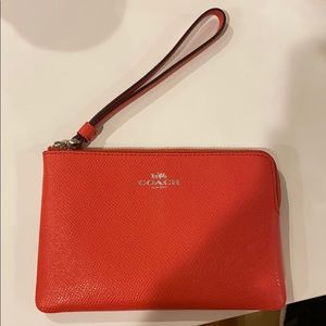 Coach Corner Zip Wristlet